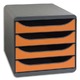 EXA BIGBOX 4T GRIS / TANGERINE 310788D